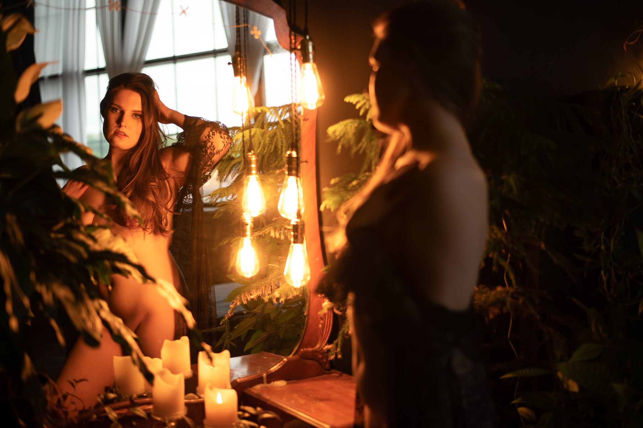 Private boudoir photography studio in Syracuse NY with luxury, relaxing vibe.  This Is Your Session: Stop Comparing Yourself to Others.